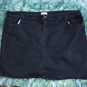 Plus Size Jean Skirt